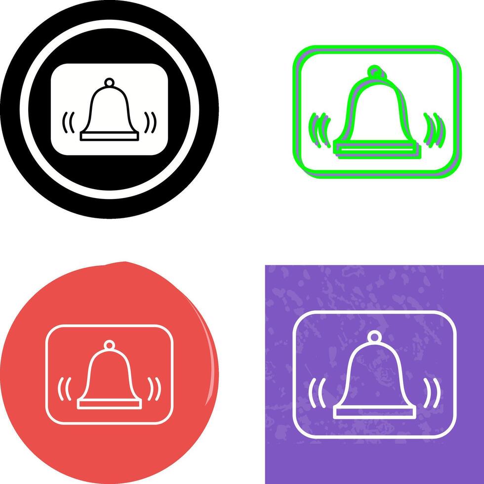 único alarma icono diseño vector