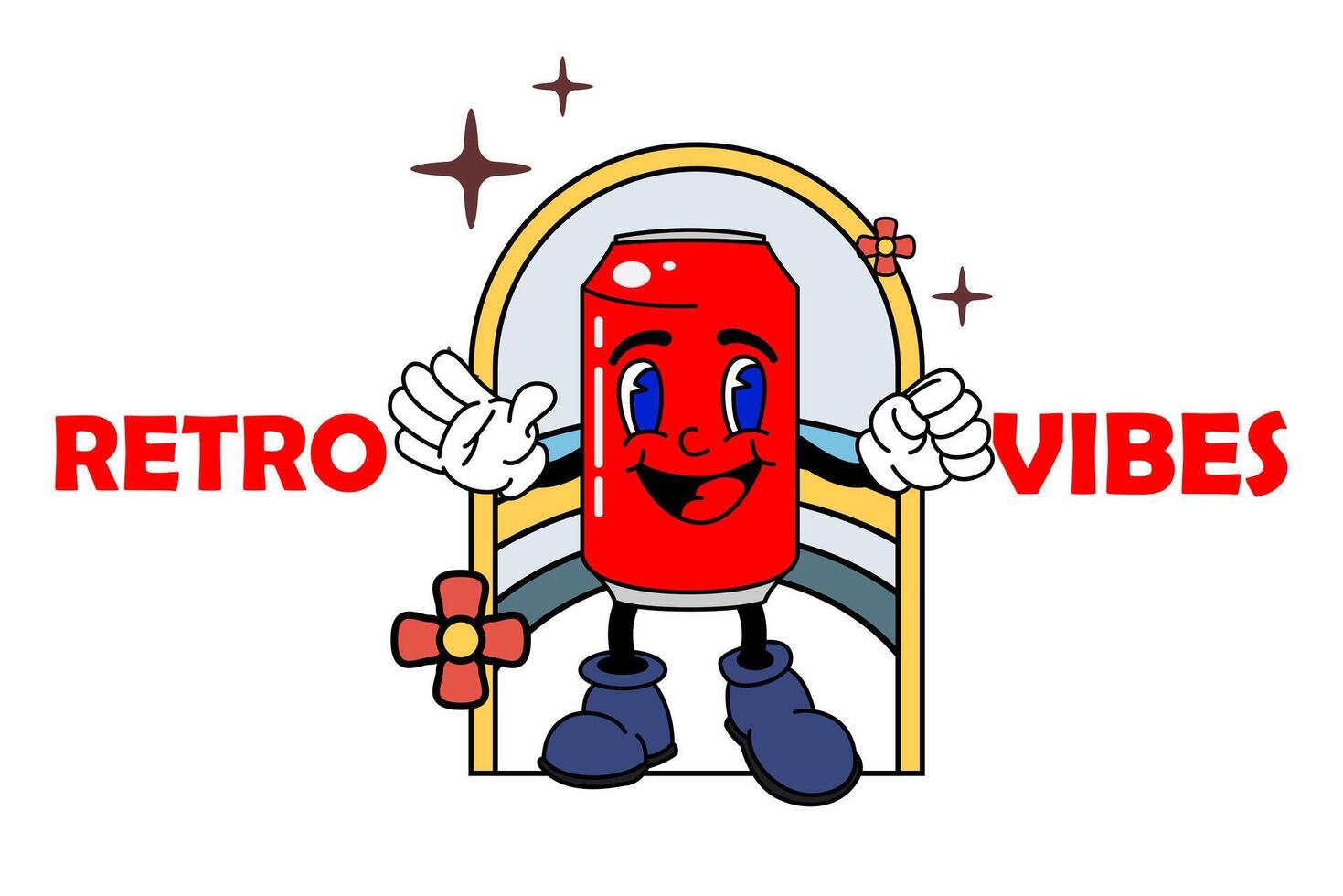 old cartoon mascot character elements. different clipart, faces, limbs. character creator for vintage retro logos and branding. isolated illustrations vector