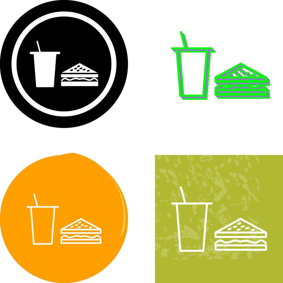 Unique Lunch Icon Design vector
