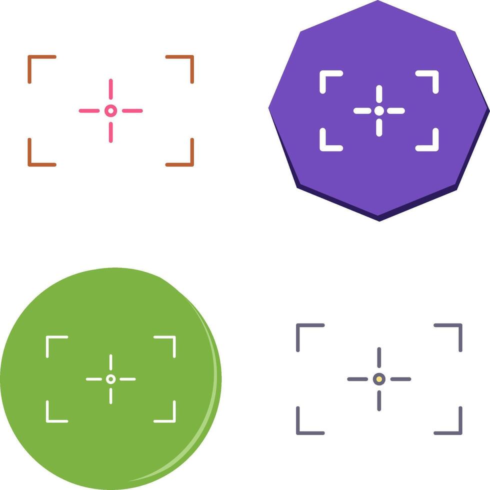 Unique Focus Icon Design vector