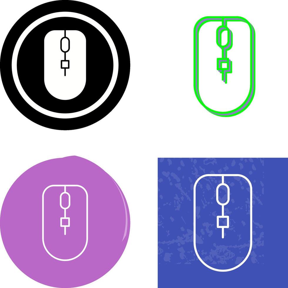 Unique Mouse Icon Design vector
