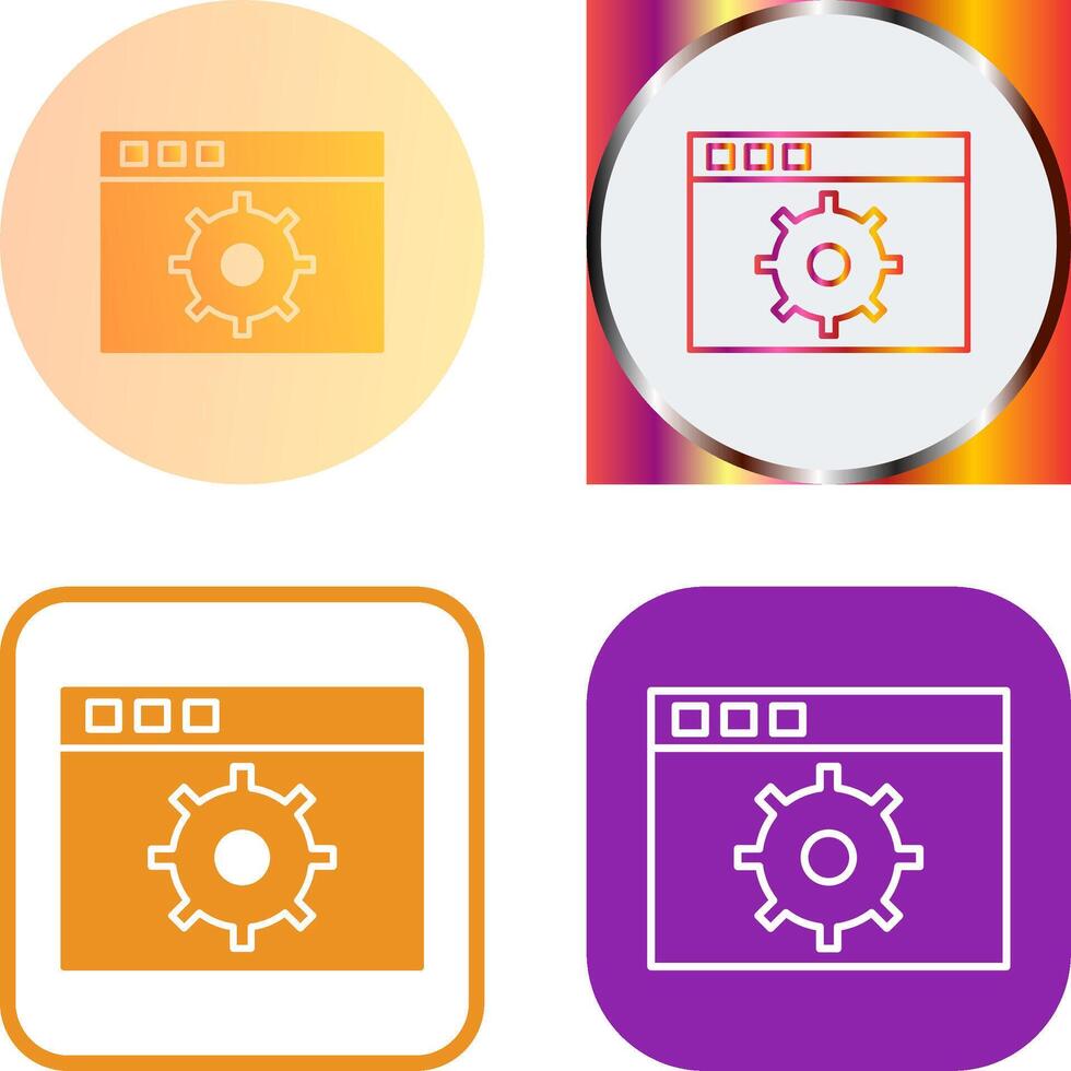 Unique Settings Icon Design vector