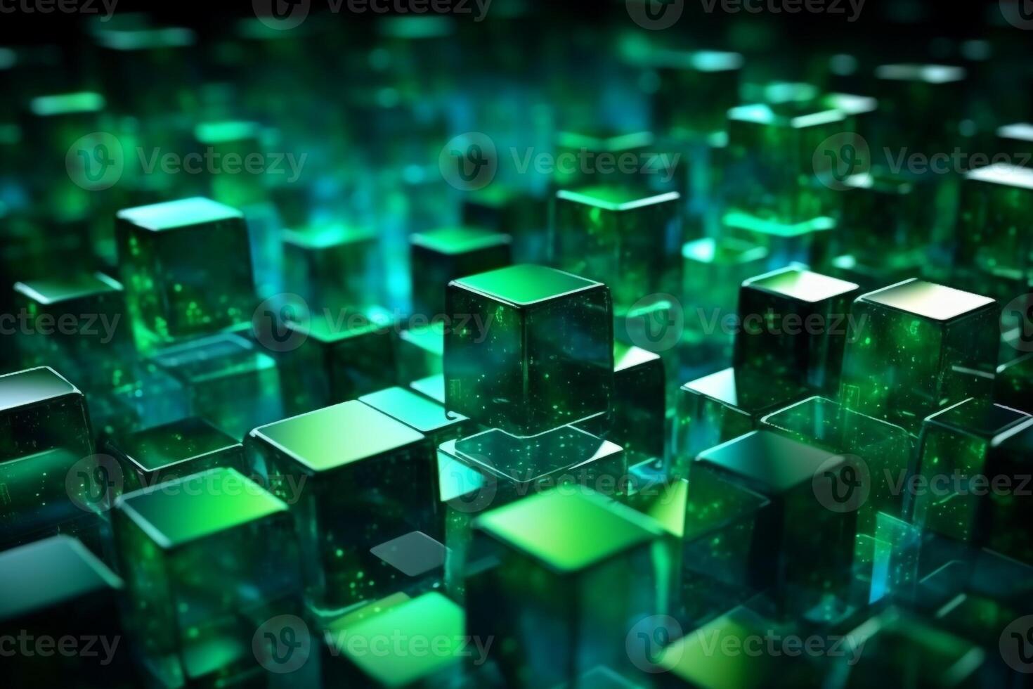 Cubes Background, Glass Cube Pattern, Geometric 3d Crystals, Abstract photo