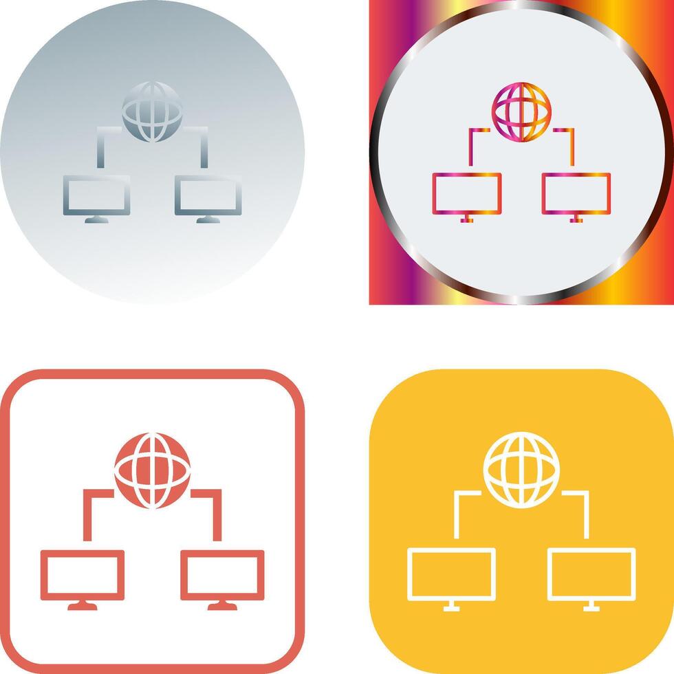 Unique Internet Connectivity Icon Design vector