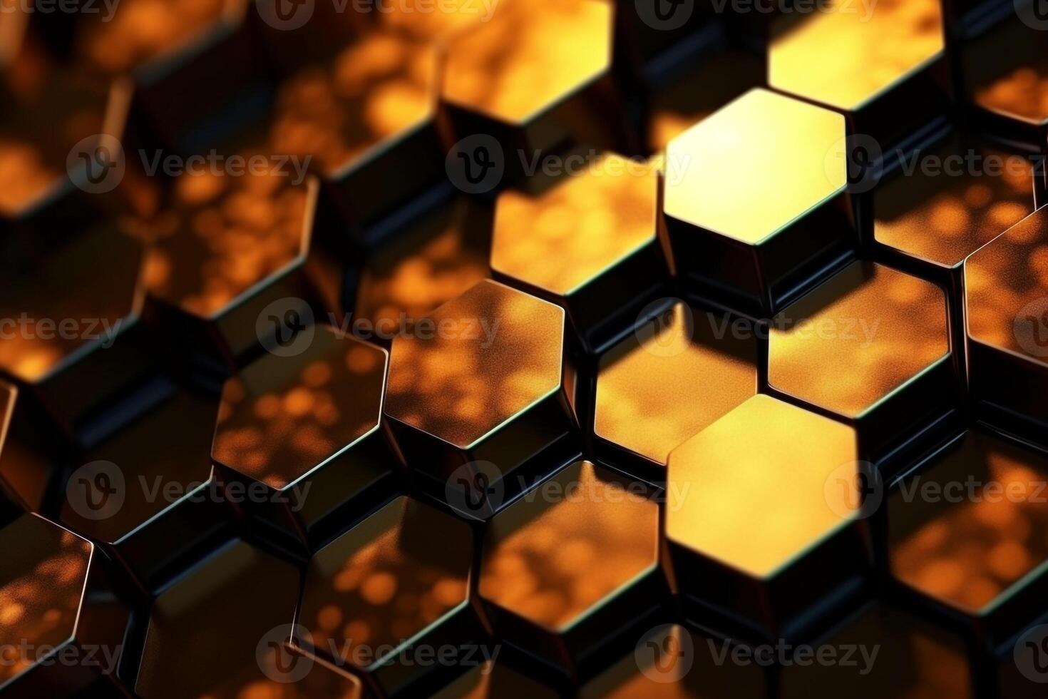 Abstract background hexagons glass pattern geometric crystals abstract photo