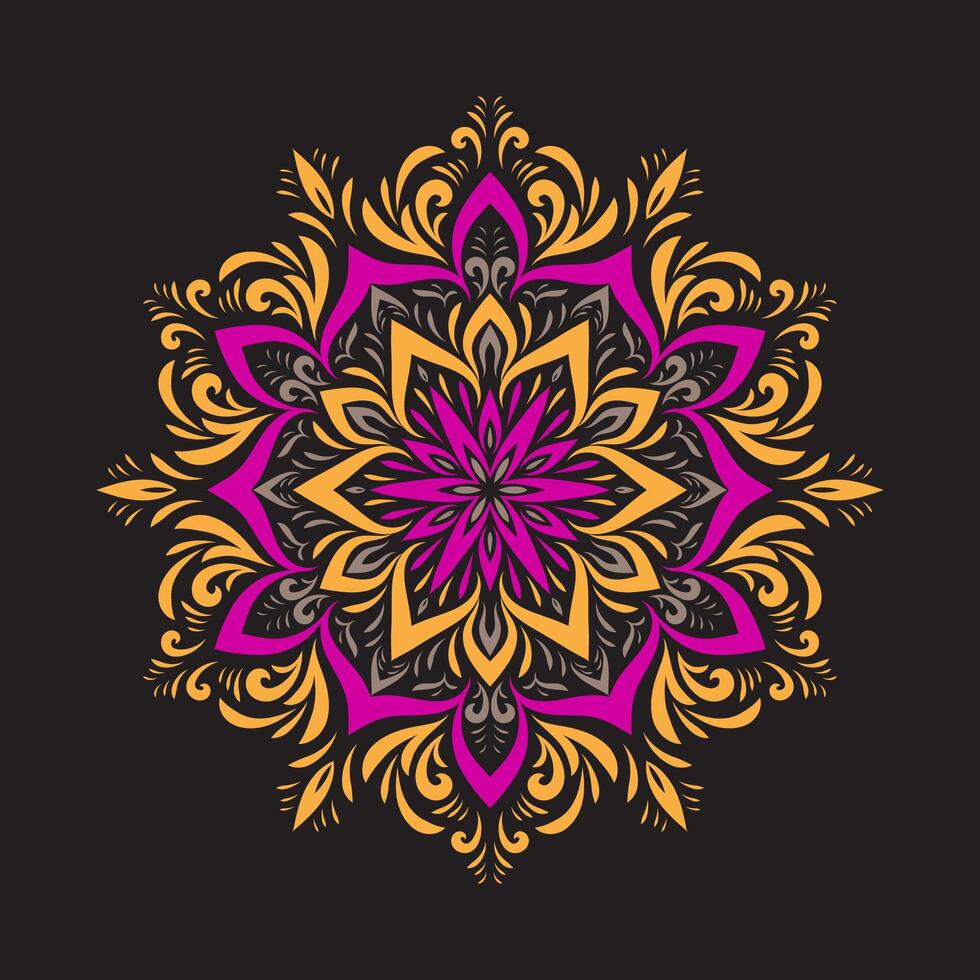 mandala art for design vintage decoration,book cover,motif,Ethnic design,logo,background vector