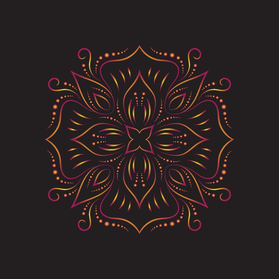 mandala art for design vintage decoration,book cover,motif,Ethnic design,logo,background vector