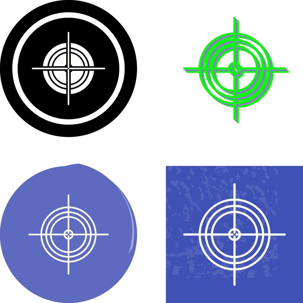 Unique Target Icon Design vector