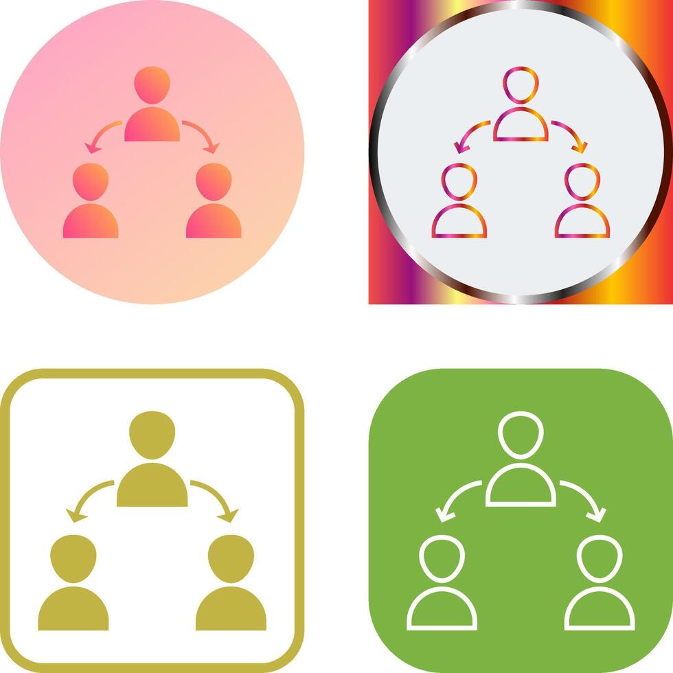 Unique Connected Users Icon Design vector