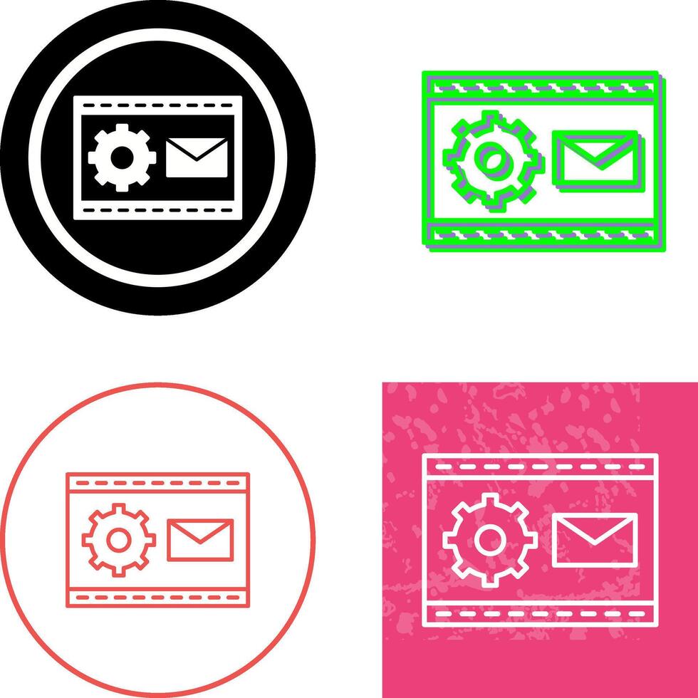 Unique Blogging Service Icon Design vector