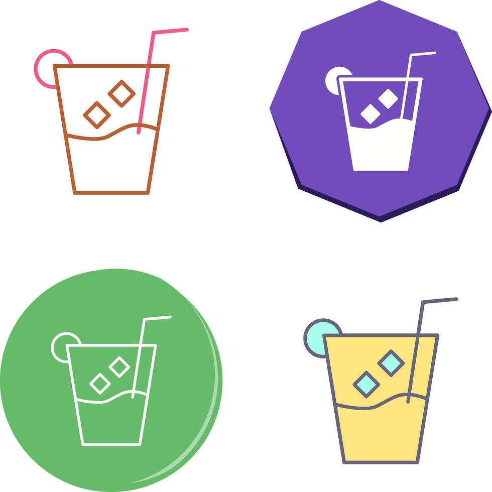 Unique Whiskey Sour Icon Design vector