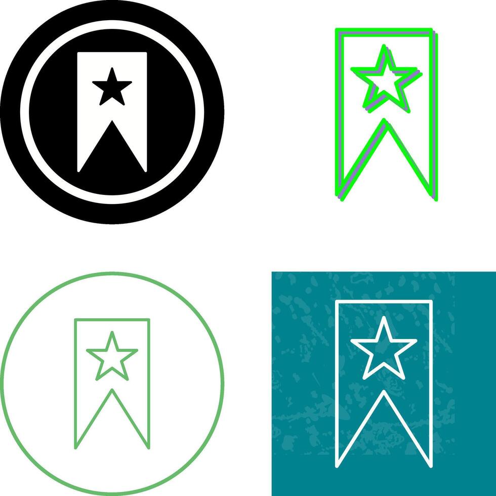 Unique Bookmarking Services Icon Design vector
