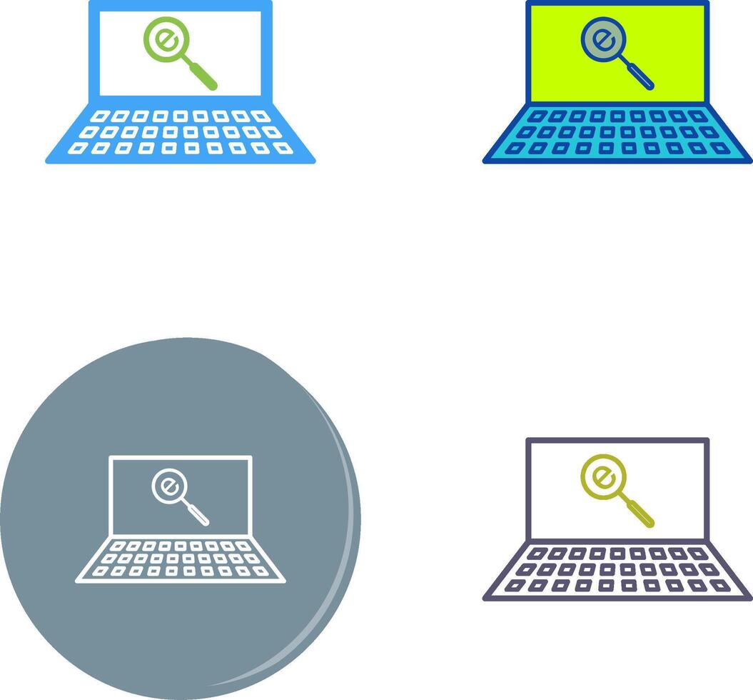 Unique Find on Internet Icon Design vector