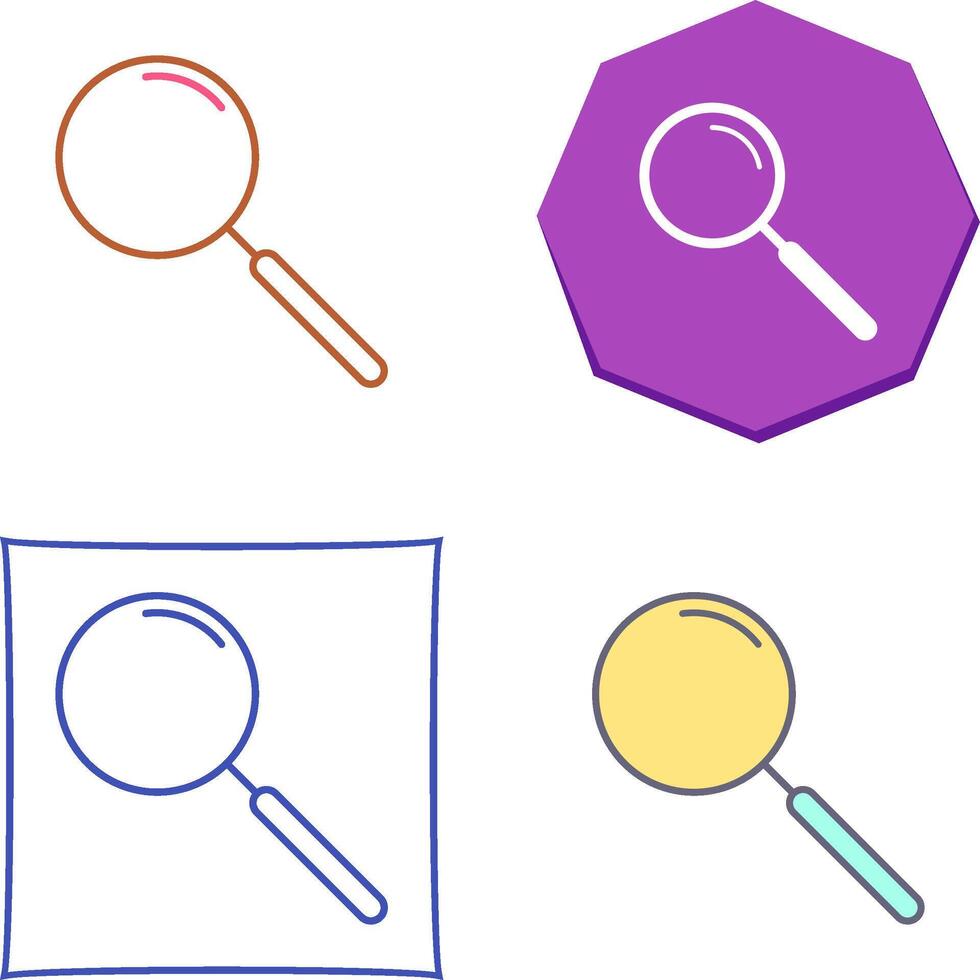 Unique Search Icon Design vector