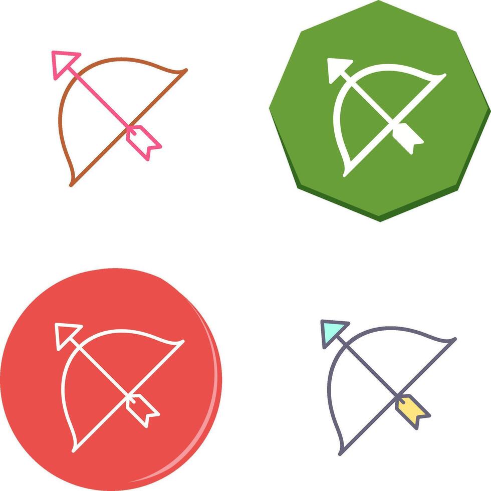 Unique Archery Icon Design vector