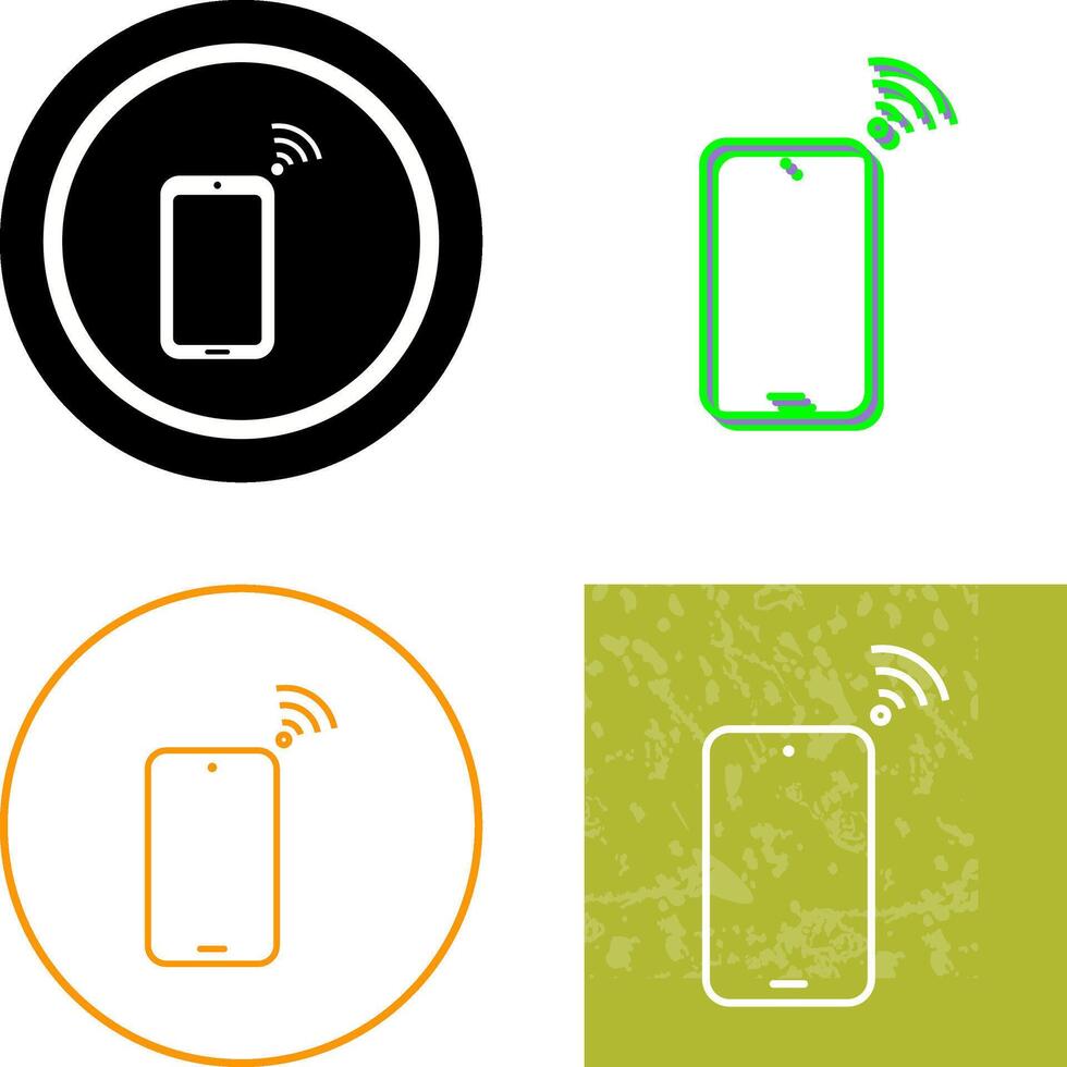 Unique Connected Device Icon Design vector