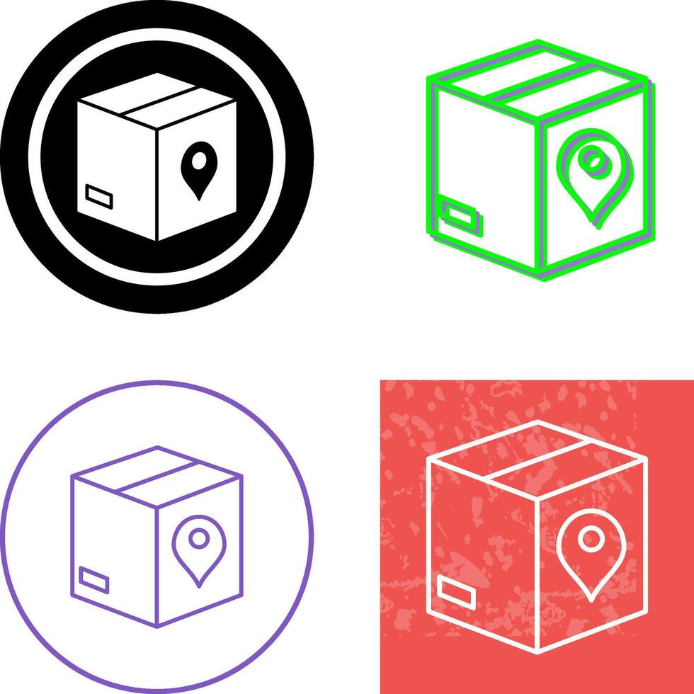 Unique Tracking Services Icon Design vector