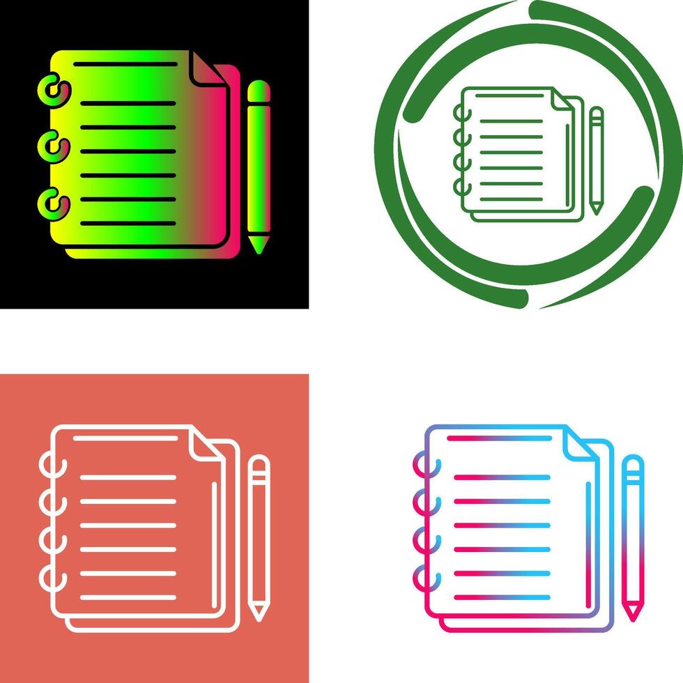 Write Icon Design vector