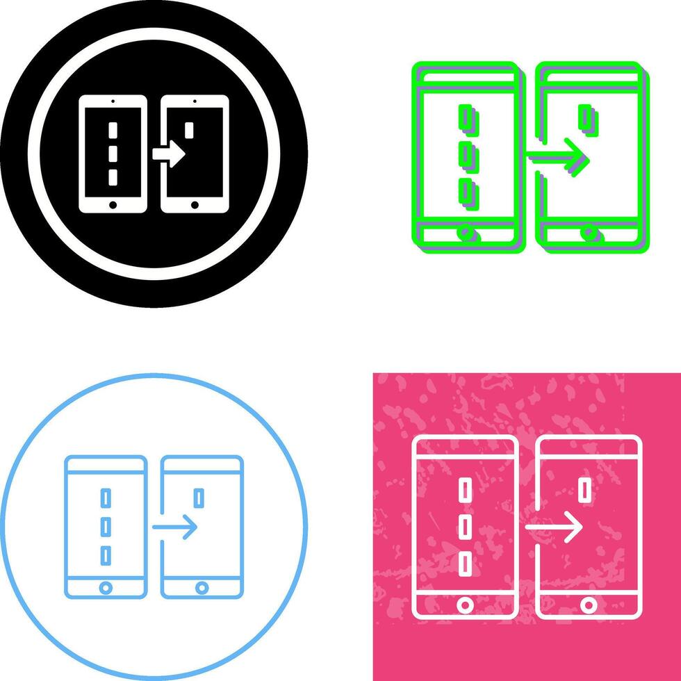 Unique Data Transfer Icon Design vector