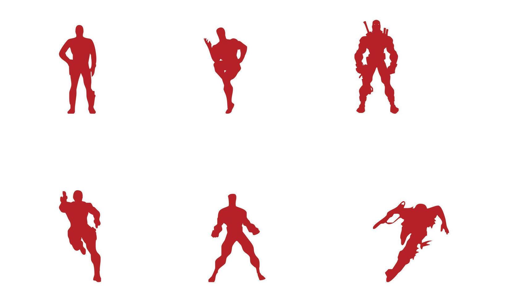 Action Man s Icon Set vector