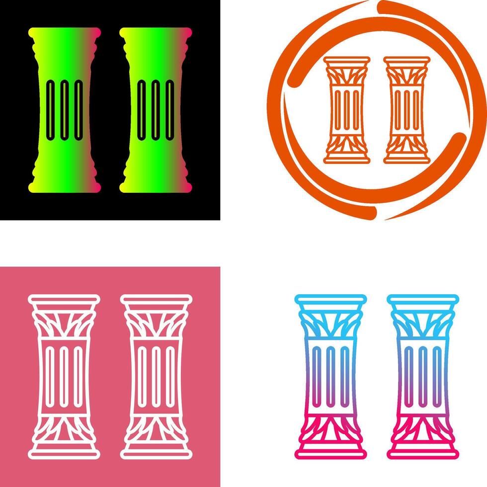 Column Icon Design vector