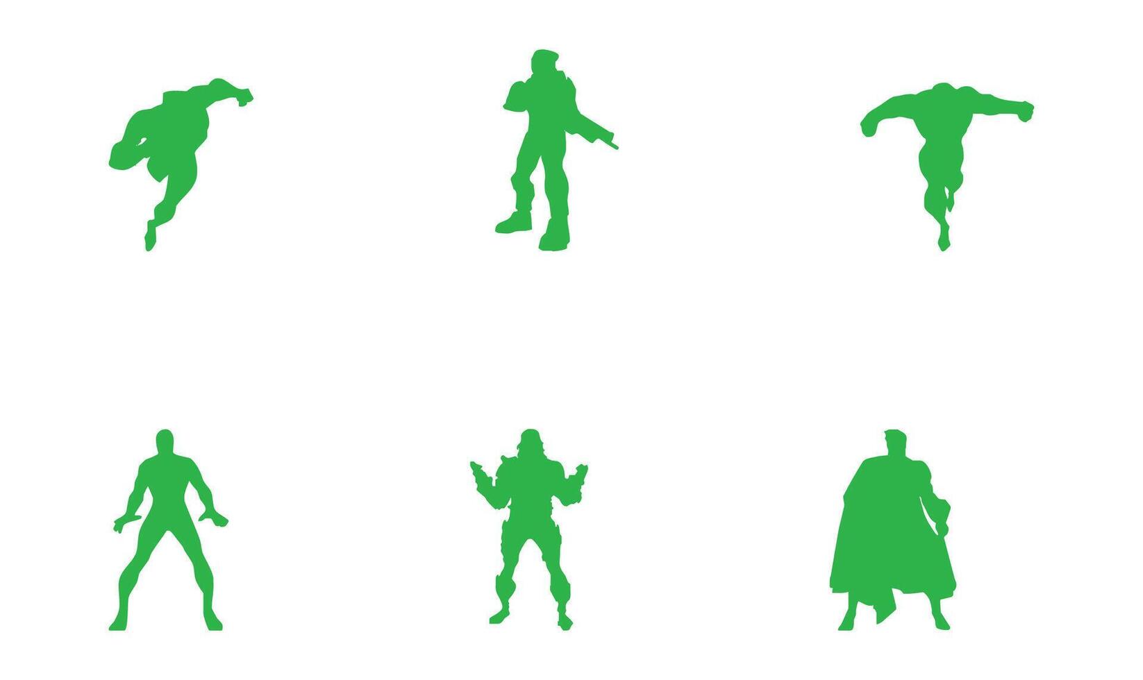 Action Man s Icon Set vector
