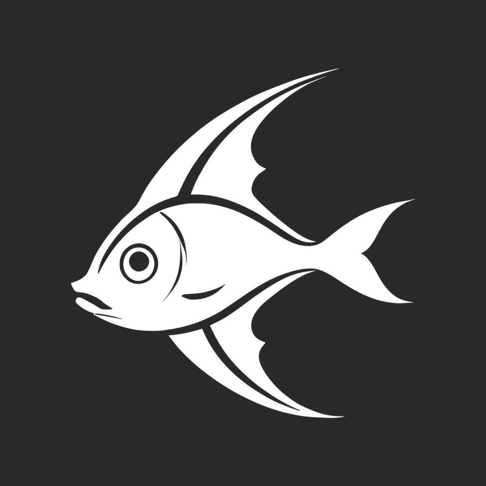 Fish icon, illustration. vector