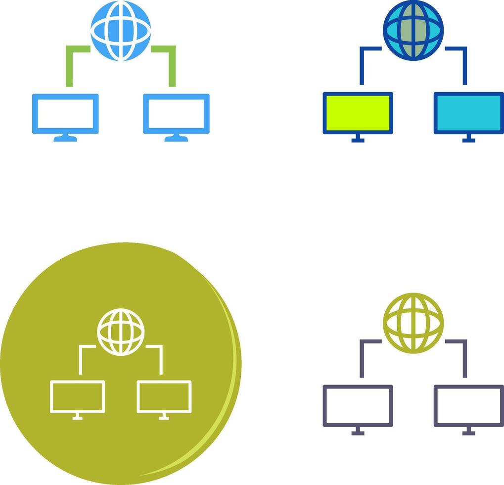 Unique Internet Connectivity Icon Design vector