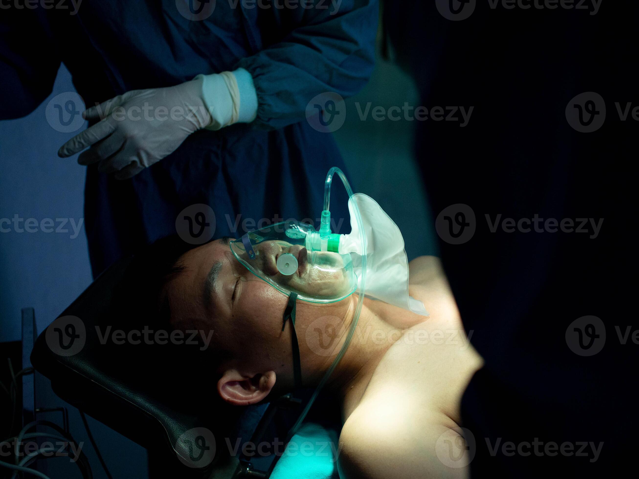 person on oxygen