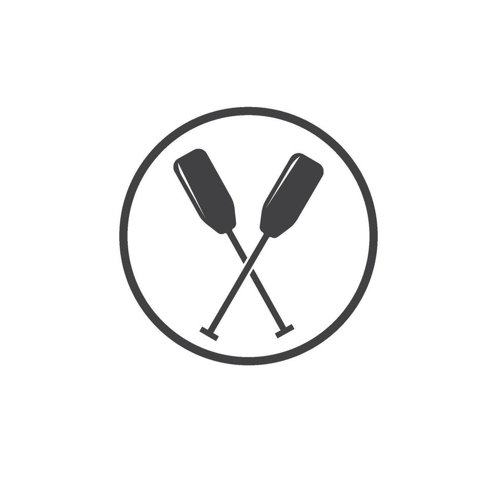 canoe logo template vector
