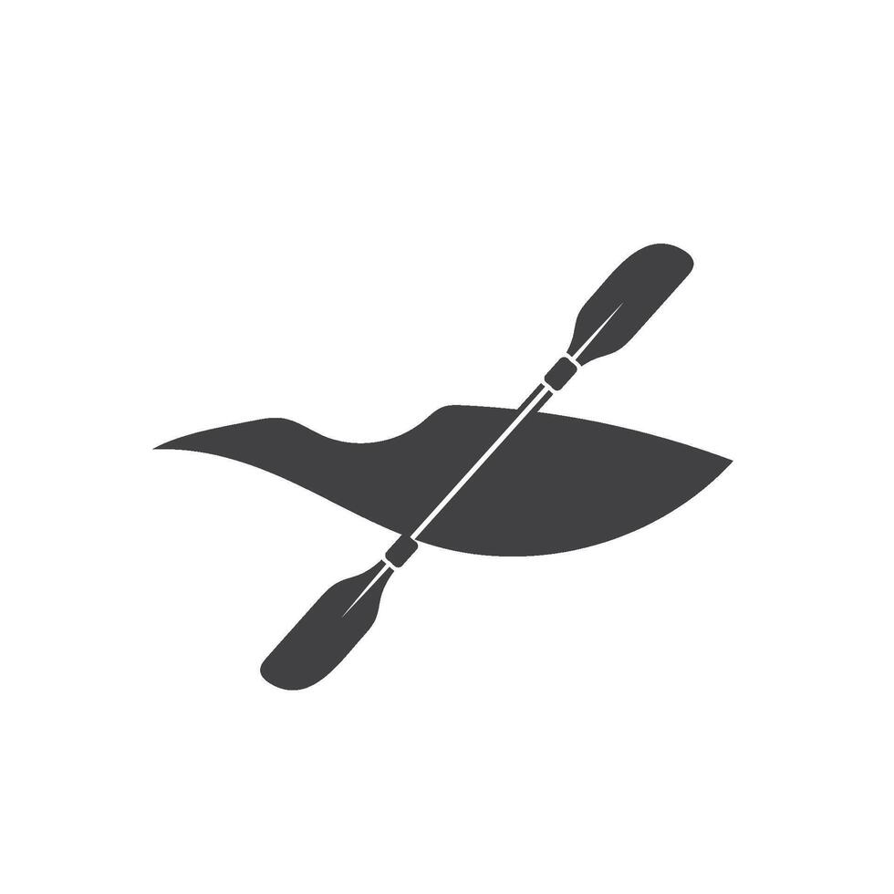 canoe logo template vector