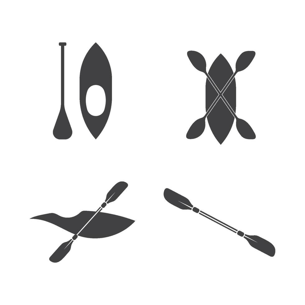 canoe logo template vector