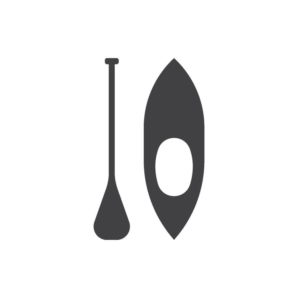 canoe logo template vector