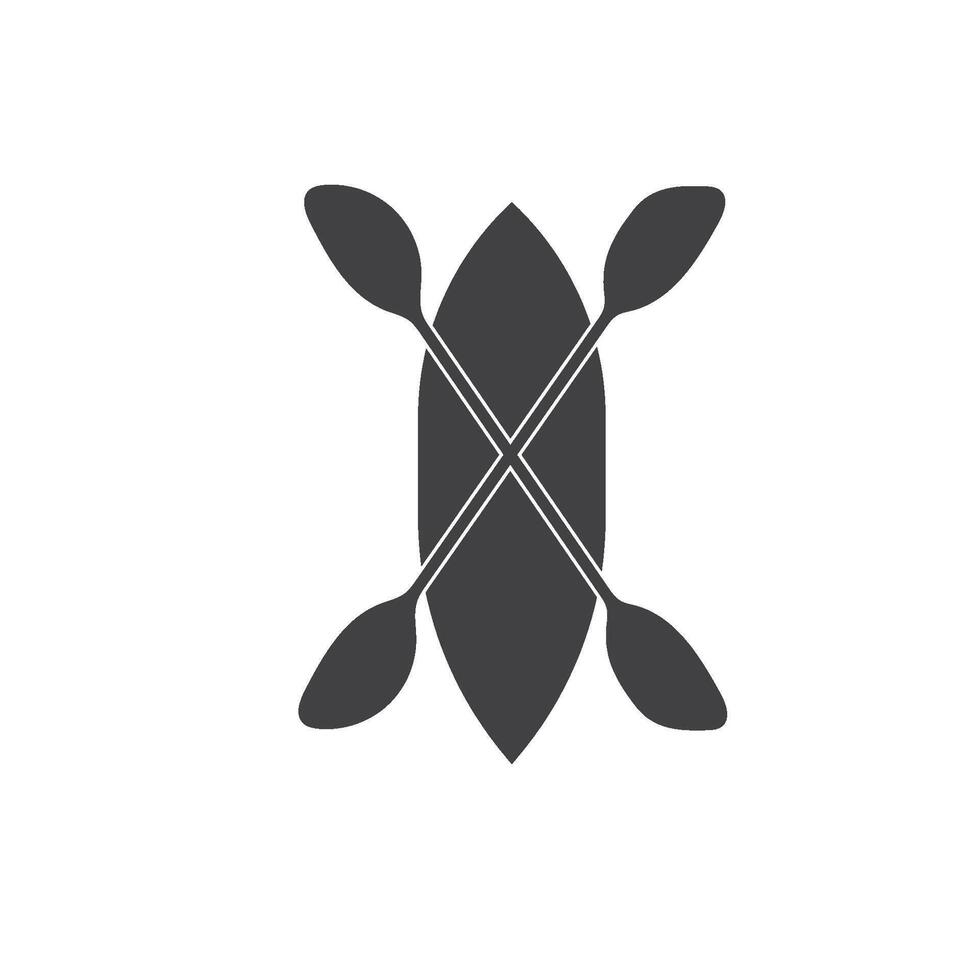 canoe logo template vector