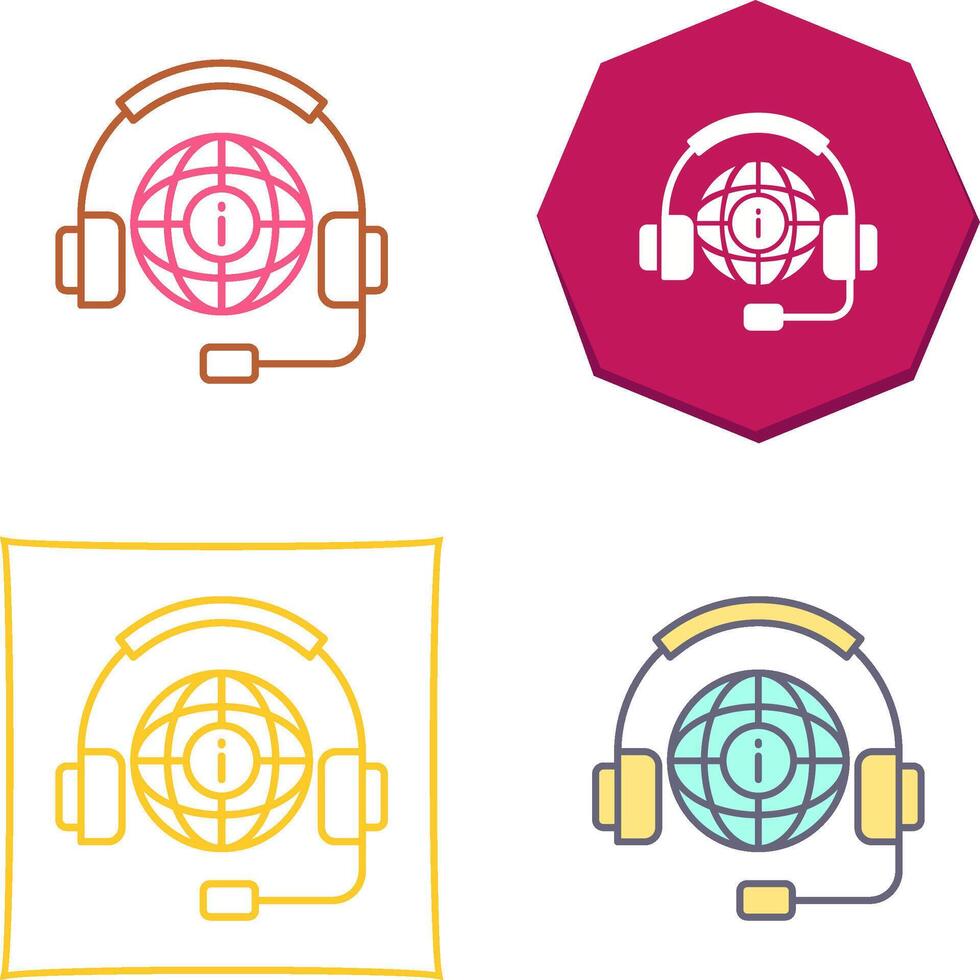 Call Center Icon Design vector