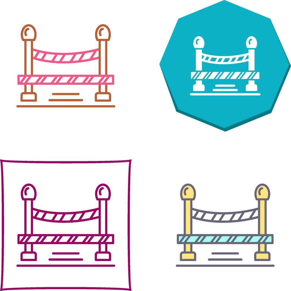 Do Not Cross Line Icon Design vector