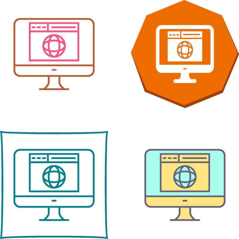 Website Icon Design vector