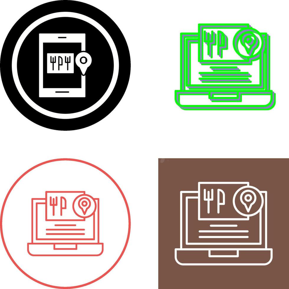 Food Delivery Icon Design vector