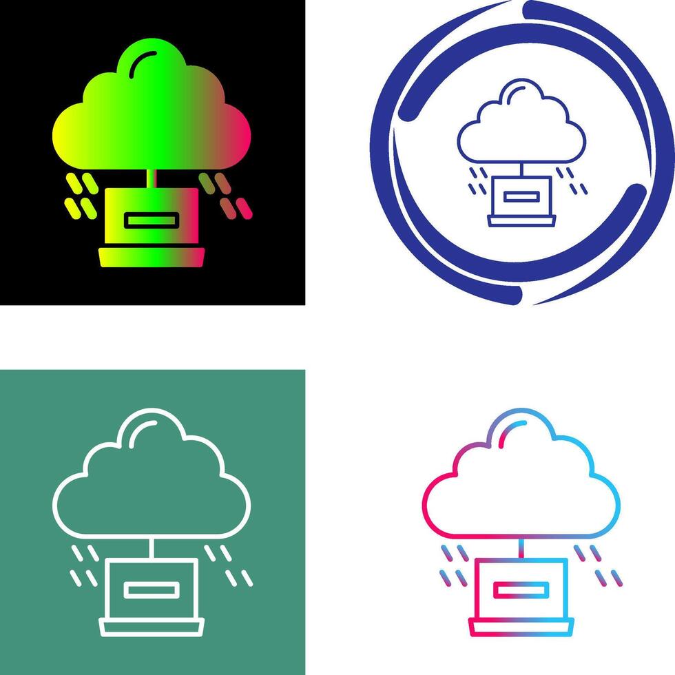 Cloud Computing Icon Design vector