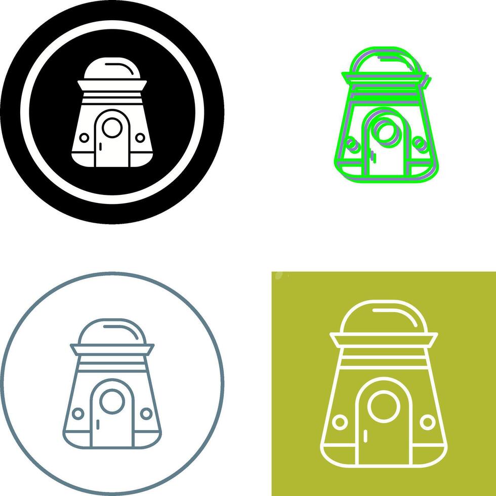 diseño de icono de cápsula espacial vector