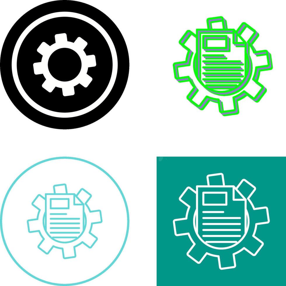 Cogwheel Icon Design vector