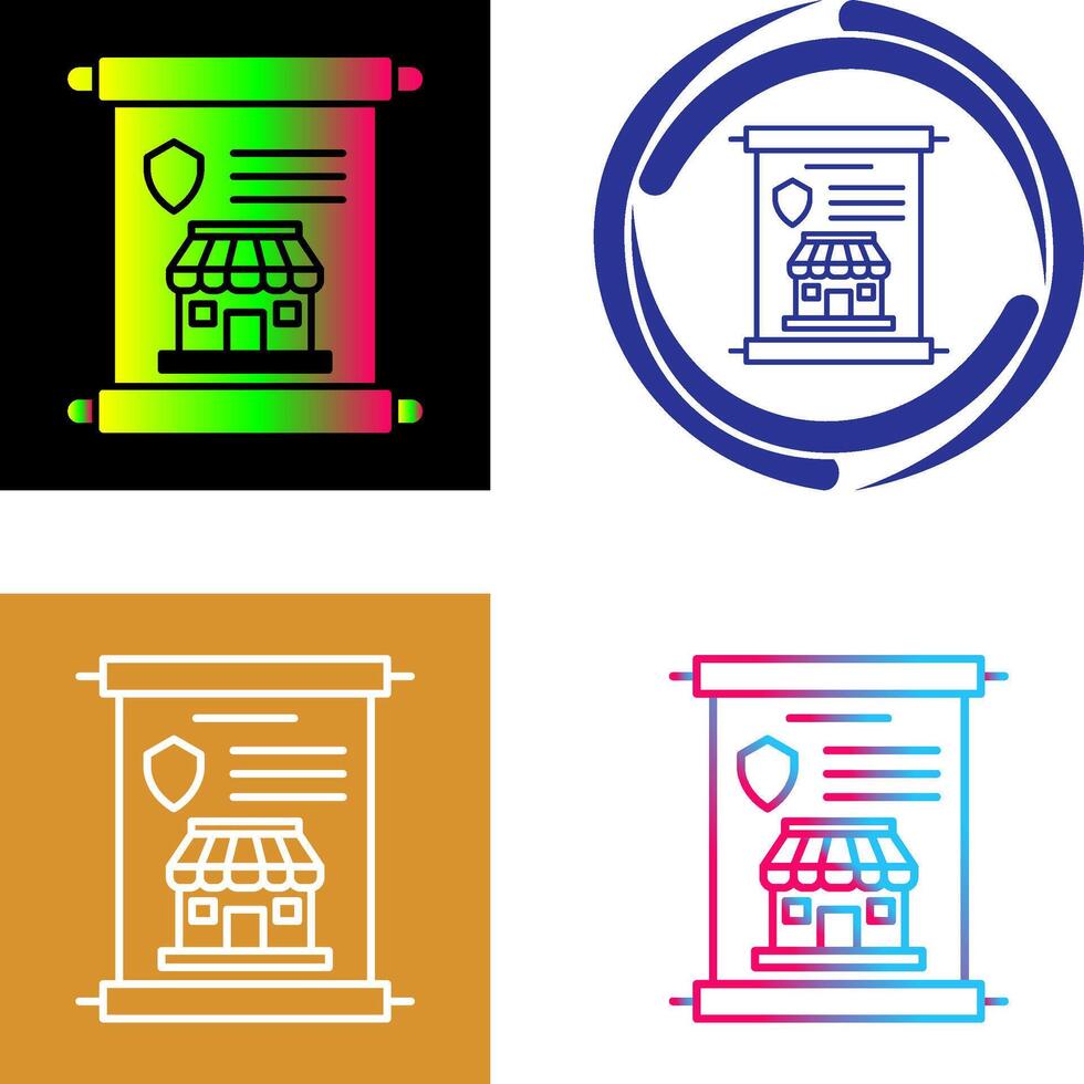 Policy Icon Design vector