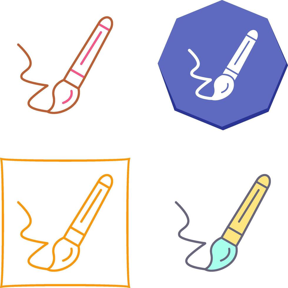 Paint Brush Icon Design vector