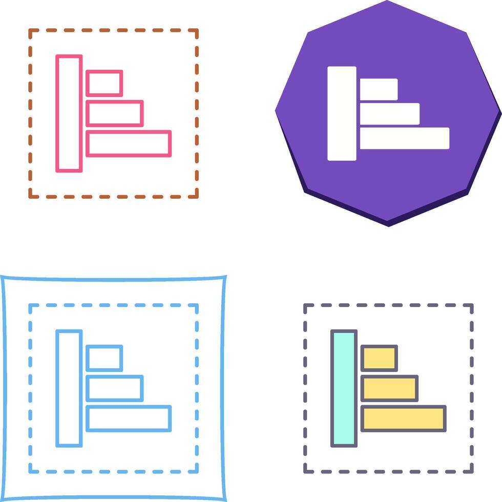 Object Alignment Icon Design vector