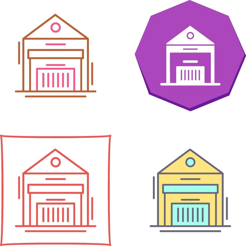 Warehouse Icon Design vector