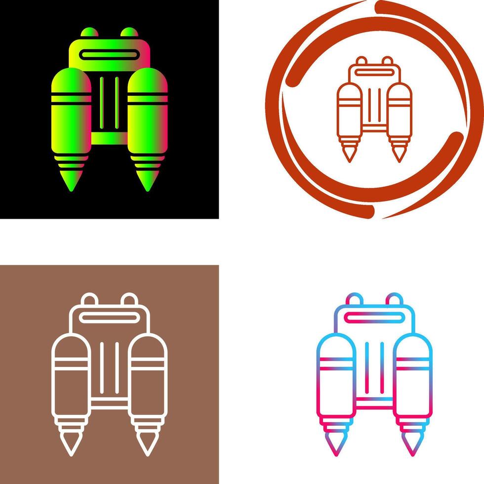 Jetpack Icon Design vector