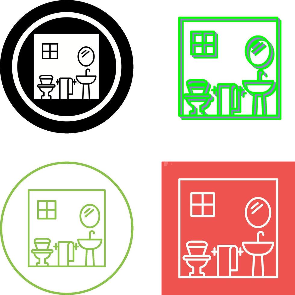Bathroom Icon Design vector