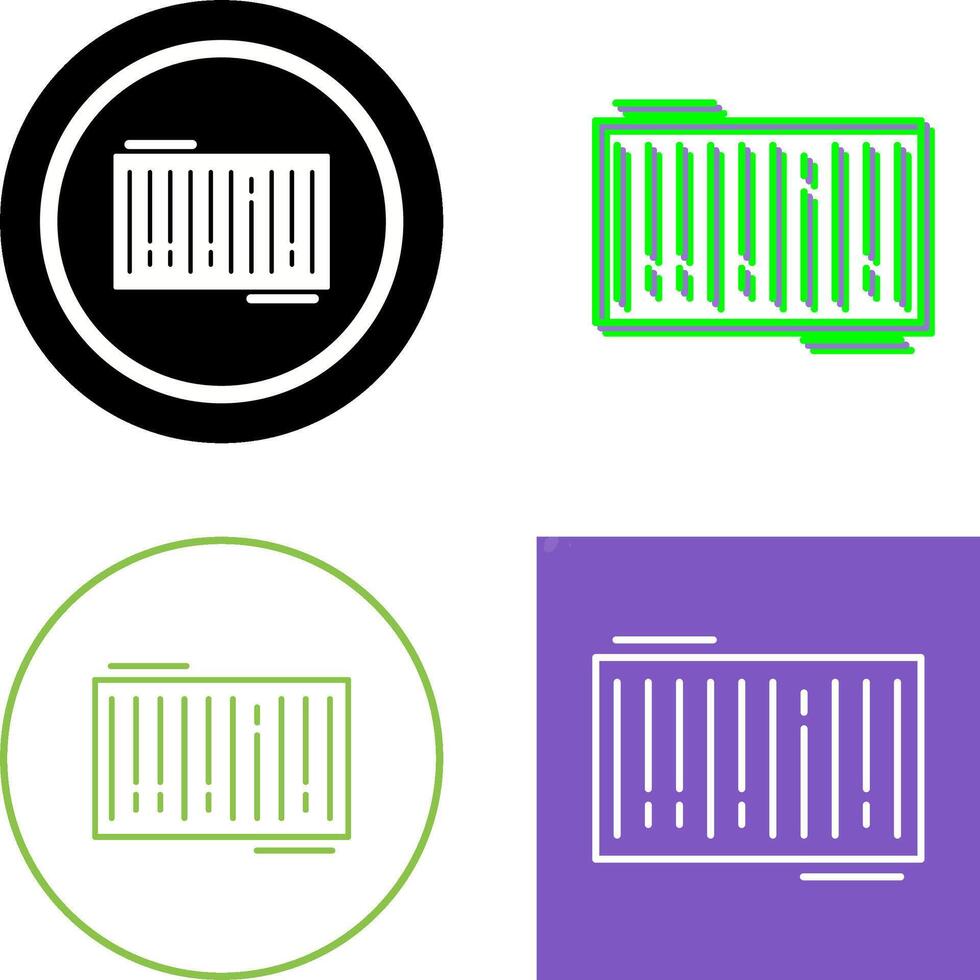 Barcode Icon Design vector