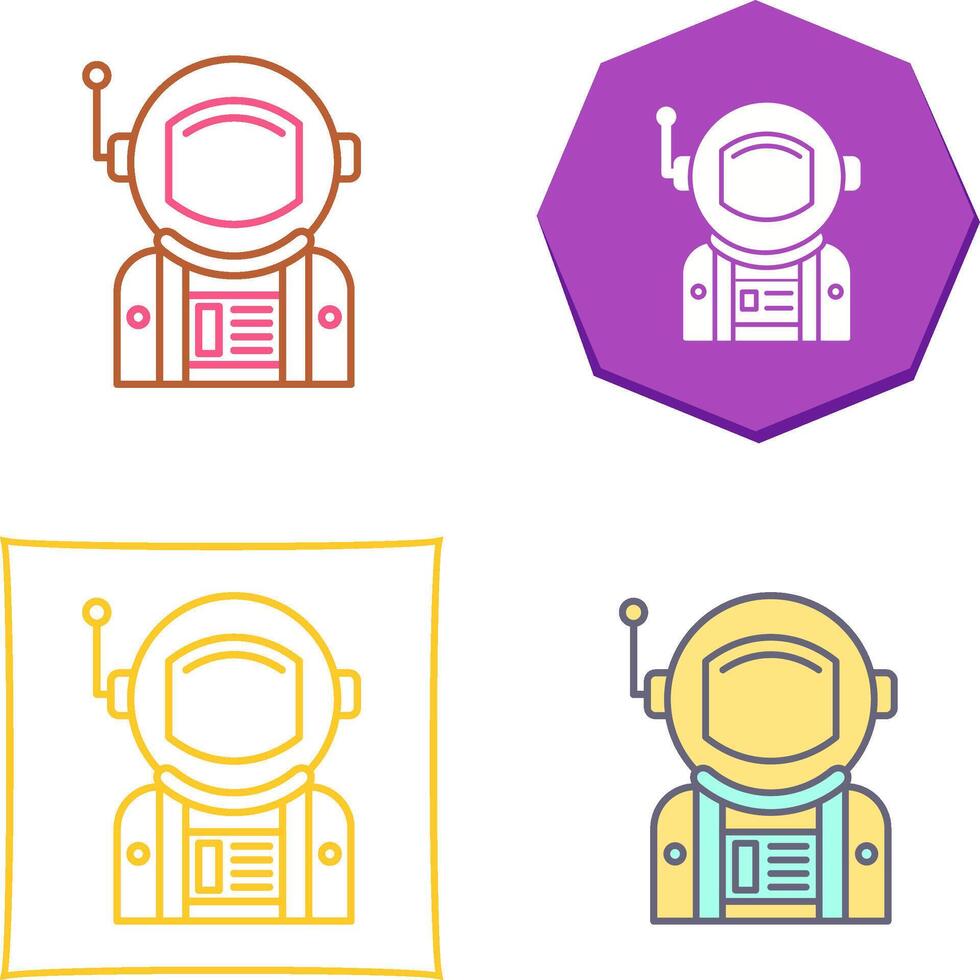 Astronaut Icon Design vector