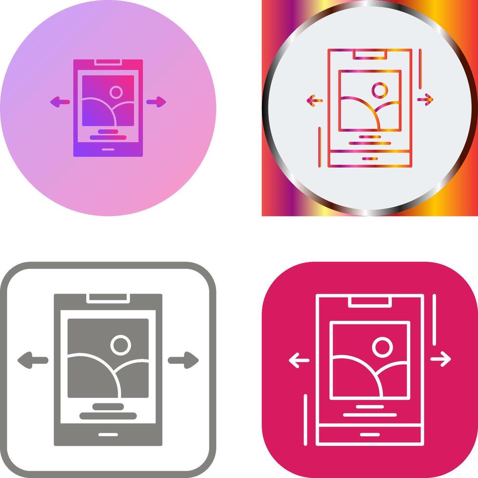 Swipe Icon Design vector